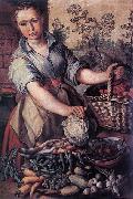 Joachim Beuckelaer Vegetable Seller oil